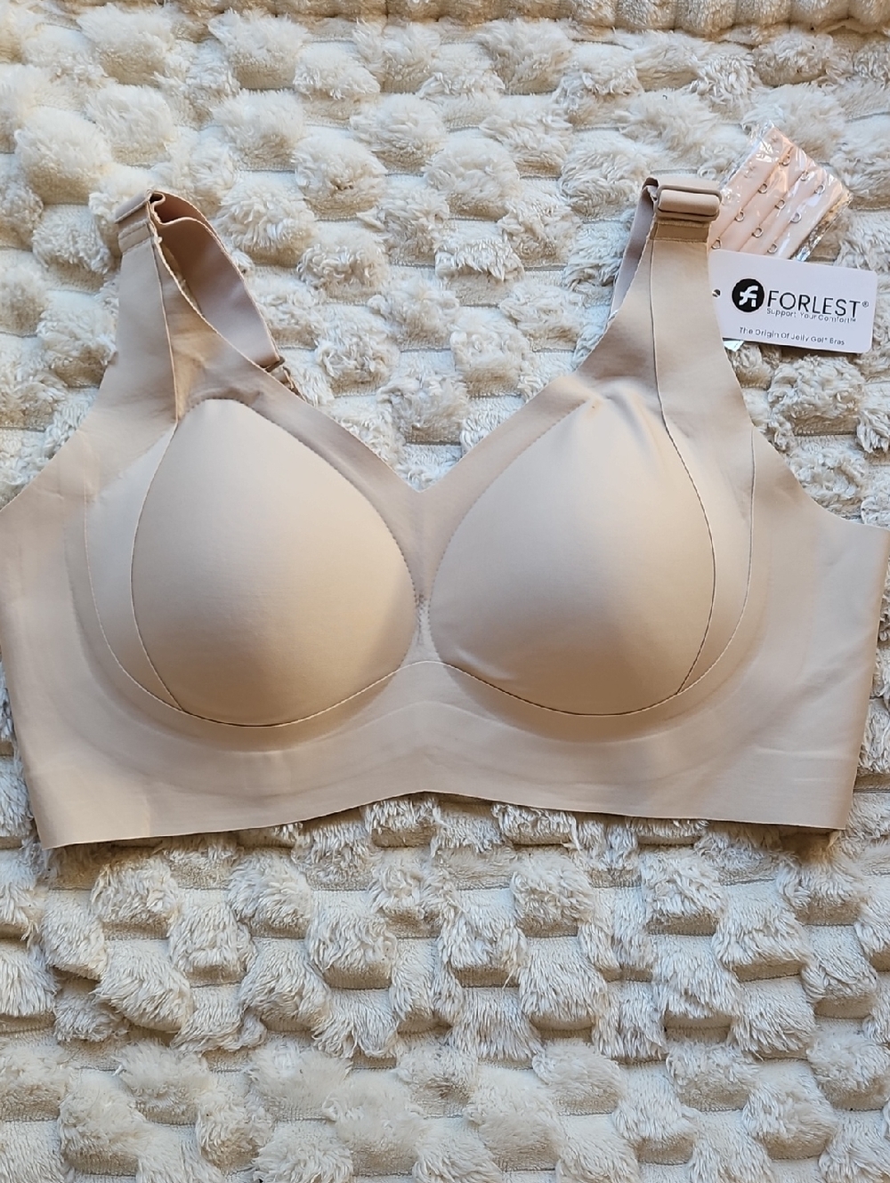 Seamless Nude Full-Coverage Support    Bra 4XL